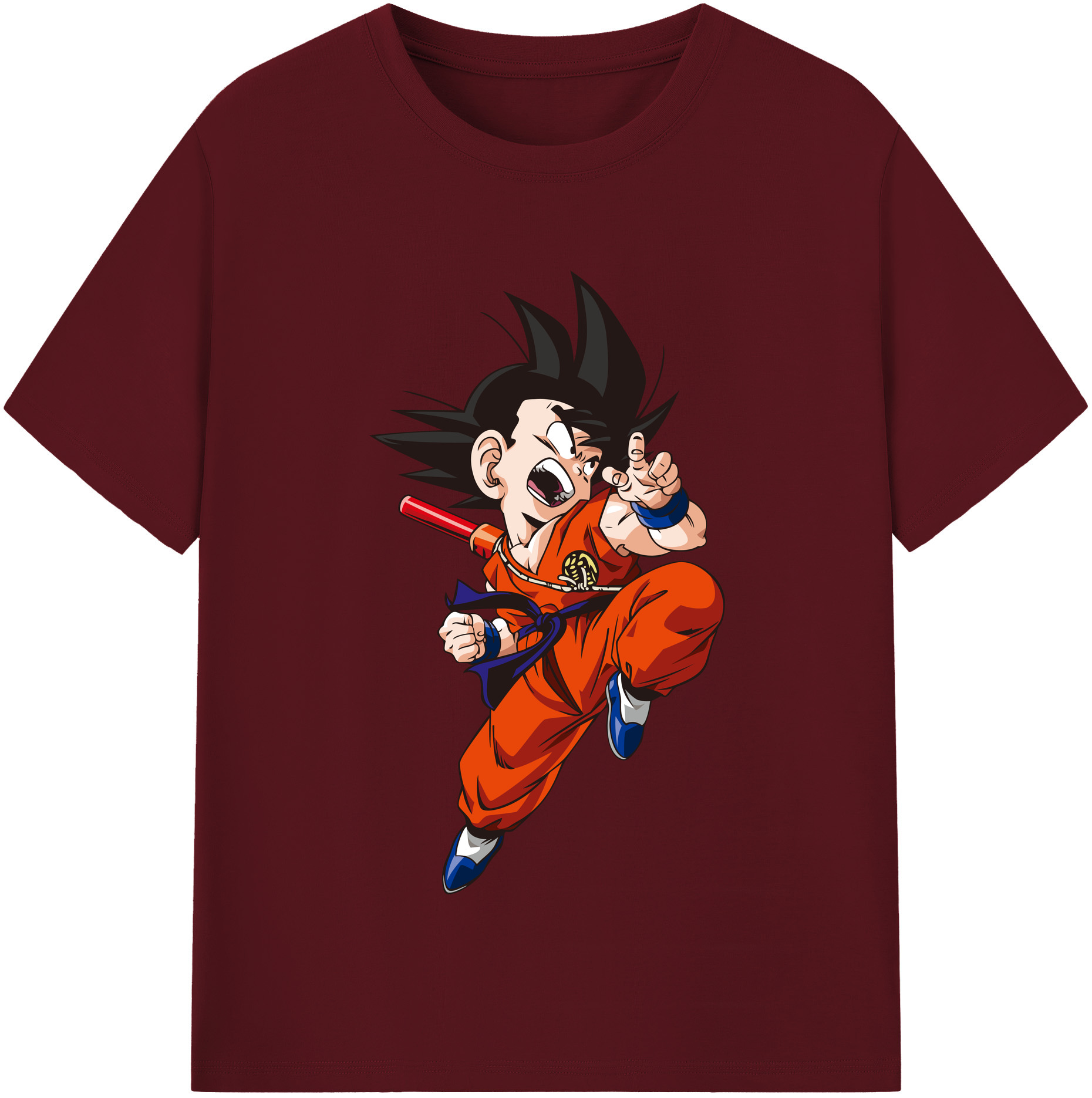 （画像用） ドラゴンボール 孫悟空（そん ごくう）Son Goku カカロット DRAGON BALL Kakarotto 綿100％半袖Tシャツ（フロントプリント）